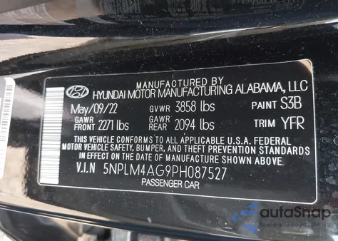 2023 Hyundai Elantra Sel from USA, damaged, VIN 5NPLM4AG9PH087527